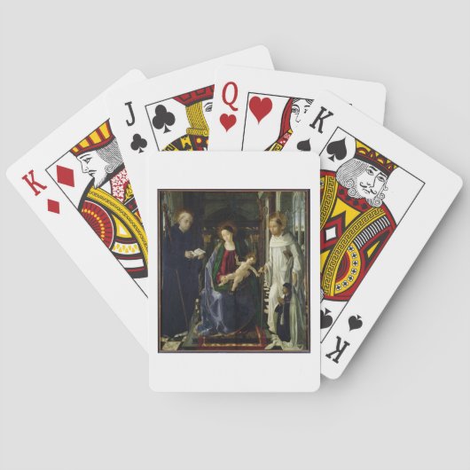 Jungfrau und Kind (Öl) Spielkarten (Rückseite)