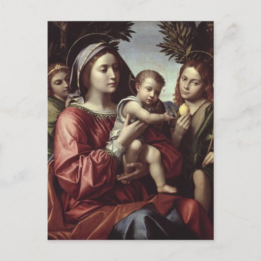 Jungfrau und Kind Postkarte (Vorderseite)