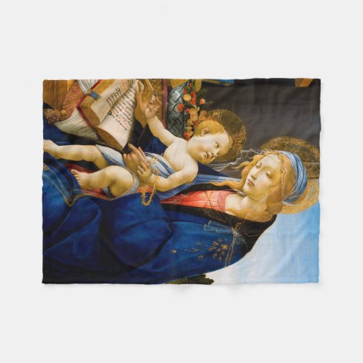 Jungfrau und Kind, Sandro Botticelli Fleecedecke (Vorderseite (Horizontal))