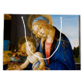 Jungfrau und Kind, Sandro Botticelli Große Geschenktüte (Rückseite)