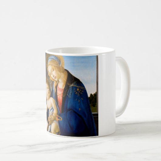 Jungfrau und Kind, Sandro Botticelli Kaffeetasse (VorderseiteRechts)