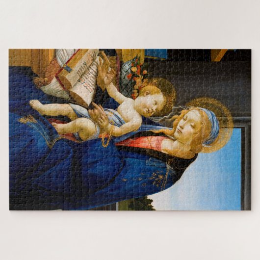 Jungfrau und Kind, Sandro Botticelli Puzzle (Horizontal)
