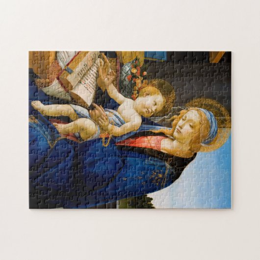 Jungfrau und Kind, Sandro Botticelli Puzzle (Horizontal)