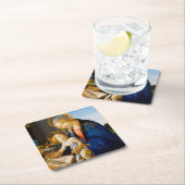 Jungfrau und Kind, Sandro Botticelli Rechteckiger Pappuntersetzer (Vor Ort)
