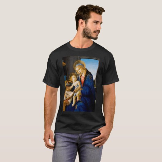 Jungfrau und Kind, Sandro Botticelli T-Shirt (Vorne ganz)