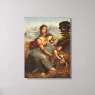 Jungfrau und Kind St. Anne Leonardo da Vinci Leinwanddruck