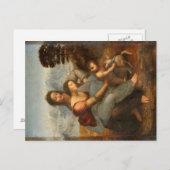 Jungfrau und Kind St. Anne Leonardo da Vinci Postkarte (Vorne/Hinten)
