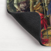 Jungfrau und Kind umgeben durch Engel Mousepad (Ecke)