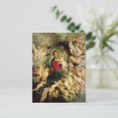 Jungfrau und Kind umgeben Postkarte (Stehend Vorderseite)