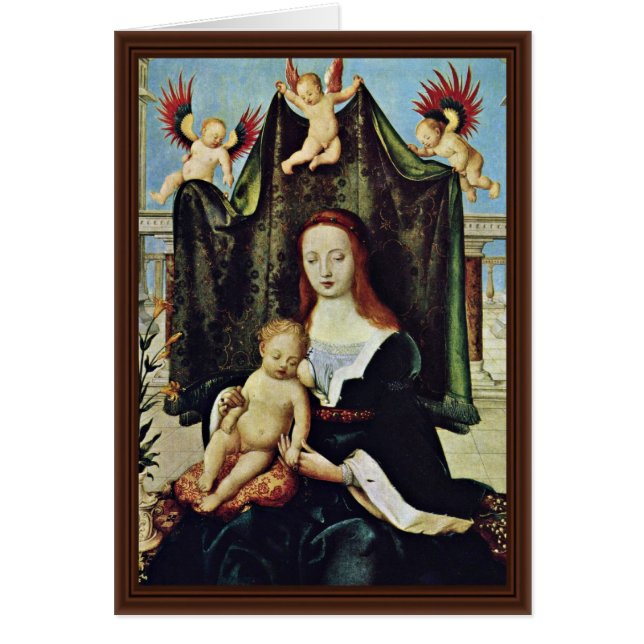 Jungfrau und Kind von Holbein D. Ä. Hans (Vorne)