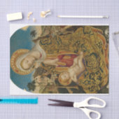 Jungfrau und Kind von Quirizio di Giovanni da Mura Seidenpapier (Handwerk)