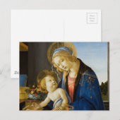 Jungfrau und Kind von Sandro Botticelli Postkarte (Vorne/Hinten)