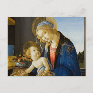 Jungfrau und Kind von Sandro Botticelli Postkarte