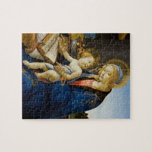 Jungfrau und Kind von Sandro Botticelli Puzzle (Horizontal)