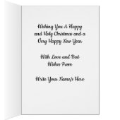 Jungfrau und Kind von W. Bouguereau Weihnachtskart (Innen (Rechts))