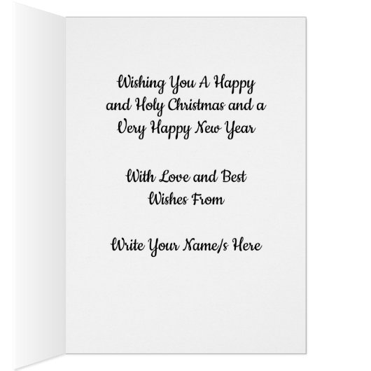 Jungfrau und Kind von W. Bouguereau Weihnachtskart (Innen (Rechts))