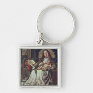 Jungfrau und Kind vor einem Firescreen, c.1440 Schlüsselanhänger