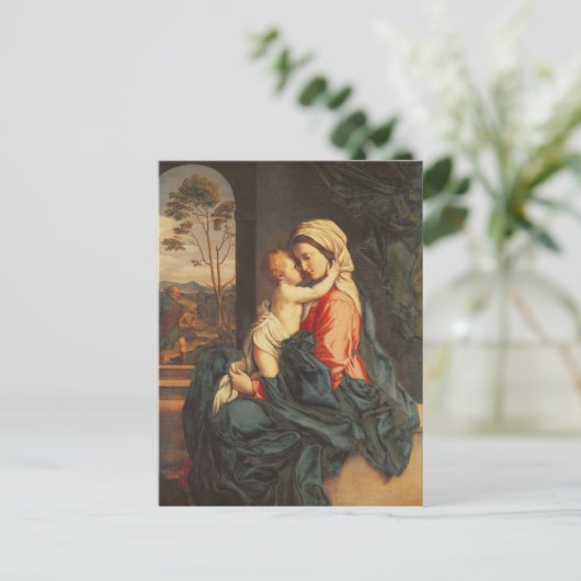 Jungfrau und Kinderfreundlichkeit Postkarte (Stehend Vorderseite)