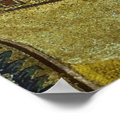 Jungfrau und Kindermosaik aus der Hagia Sophia Poster (Ecke)