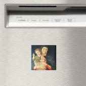 Jungfrau und Segen für Kinder, 1460-70 Magnet (In Situ (Geschirrspüler))
