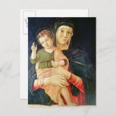 Jungfrau und Segen für Kinder, 1460-70 Postkarte (Vorne/Hinten)