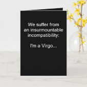 Jungfrau-Unverträglichkeit Karte (Gelbe Blume)