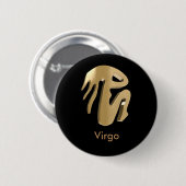 Jungfrau, Vergine Button (Vorne & Hinten)