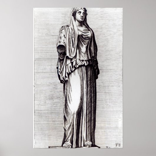 Jungfrau Vestal, c.1653 Poster (Vorne)