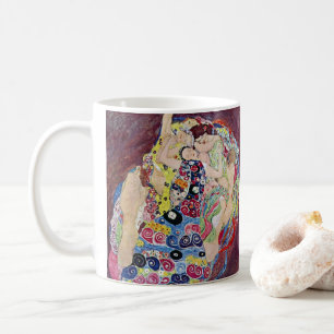 Jungfrau (Virgin), Gustav Klimt, Vintage Art Nouve Kaffeetasse