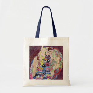 Jungfrau (Virgin), Gustav Klimt, Vintage Art Nouve Tragetasche