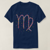 Jungfrau Virgo Zodiac Astrologie-Geschenk T-Shirt (Design vorne)
