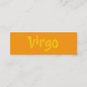 Jungfrau-Visitenkarte Mini Visitenkarte (Rückseite)