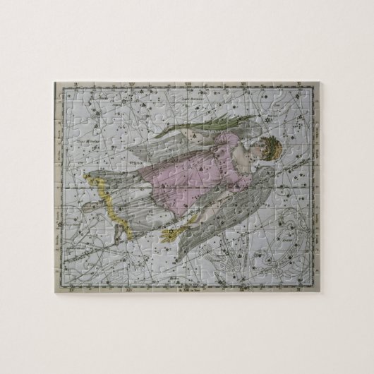 Jungfrau, von "einem himmlischen Atlas", Kneipe. Puzzle (Horizontal)