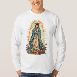 Jungfrau von Guadalupe Herren Langarm T-Shirt