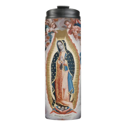 "Jungfrau von Guadalupe" Kunsttrommel Thermosbecher (Vorderseite)