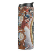 "Jungfrau von Guadalupe" Kunsttrommel Thermosbecher (Nach links gedreht)