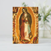 Jungfrau von Guadalupe Mary Dankeskarte (Stehend Vorderseite)