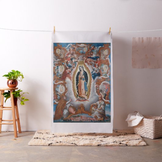 "Jungfrau von Guadalupe" religiöses Stoff (Beispiel)