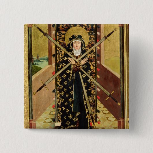 Jungfrau von sieben Sorgen vom Hauben-Altar, 1499 Button (Vorderseite)