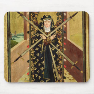 Jungfrau von sieben Sorgen vom Hauben-Altar, 1499 Mousepad