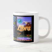 Jungfrau-Waagetierkreis Spitze durch Valxart Jumbo-Tasse (Rechts)