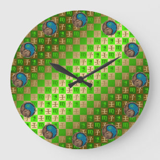 Jungfrau & Wasser-Ratte Große Wanduhr