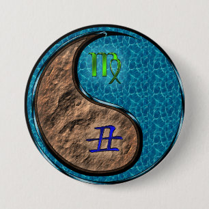 Jungfrau & Wasserbüffel Button