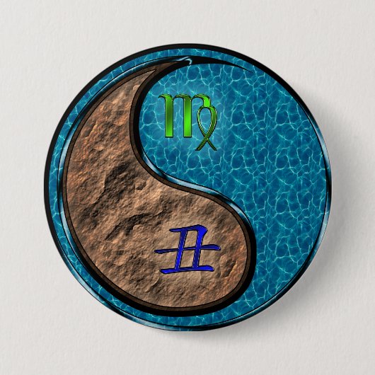 Jungfrau & Wasserbüffel Button (Vorderseite)
