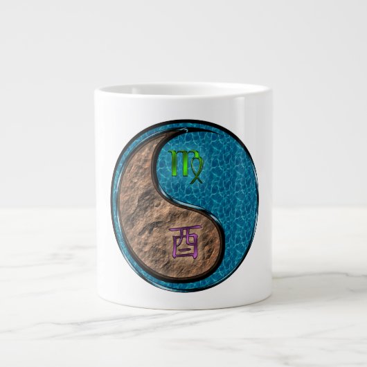 Jungfrau & Wasserhahn Jumbo-Tasse (Vorderseite)