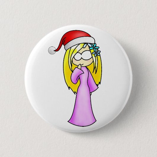Jungfrau-Weihnachten Button (Vorderseite)