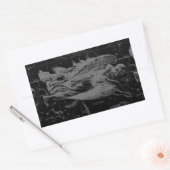 Jungfrau-Zeichen-Konstellation Hevelius schwarzer Rechteckiger Aufkleber (Umschlag)