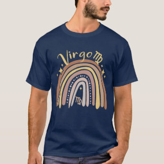 Jungfrau Zodiac Boheme Boho Regenbogen 70er Jahre  T-Shirt