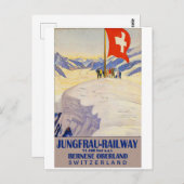Jungfraubahn, Berner Oberland, Schweiz Postkarte (Vorne/Hinten)