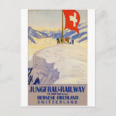 Jungfraubahn, Berner Oberland, Schweiz Postkarte (Vorderseite)